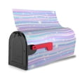 thumbnail image 3 of Fuzoiu Striped Gradient Print Decorative Waterproof Mailbox Cover,Welcome Magnetic Mailbox Cover, Post Letter Box Wrap Cover for Outdoor Decor -21x18 in, 3 of 8