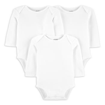 Carter's Child of Mine Baby Boys & Girls Long Sleeve Bodysuits, 3 Pack (Newborn-18M)