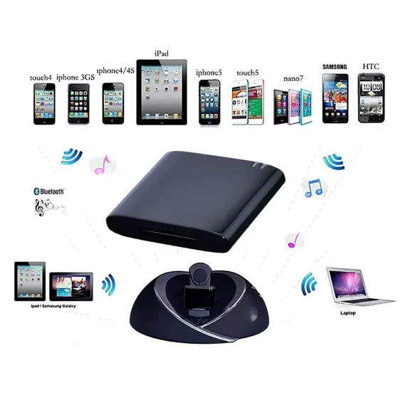 RHEA- 30-Pin Bluetooth Music Receiver Adapter For Sounddock Series Ii 2 10 Portable