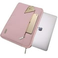 thumbnail image 3 of Mosiso Laptop Sleeve Bag for 13-13.3 Inch MacBook Pro/Air, Ultrabook Netbook Tablet Polyester Fabric Protective Carrying Case Cover,Pink, 3 of 7