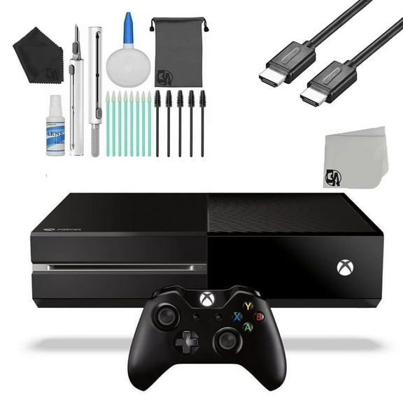 Pre-Owned Microsoft Xbox One Original 500GB Gaming Console Black with HDMI Cable Cleaning Kit ( )