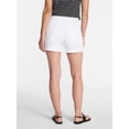 thumbnail image 4 of Time and Tru Women's Mid Rise Roll Cuff Denim Shorts, 4" Inseam, Sizes 0-20, 4 of 6