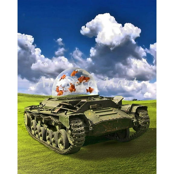 Fish Tank - CANVAS OR FINE PRINT WALL ART