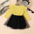 thumbnail image 6 of Vividxx Girl Halloween Dress Toddler Long Sleeve Cartoon Print Mesh Tutu Dress Party Outfit for Kids 5-6 Years, 6 of 9