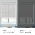 thumbnail image 4 of Keego 100% Blackout Roller Shades for Windows, Cordless Free-Stop Blinds for Windows with 4in Curved Cassette, Thermal Insulated, UV Protection, Made in USA (Silver, 76"W x 52"H), 4 of 5