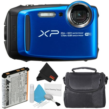 Fujifilm FinePix XP120 Waterproof Point & Shoot Digital Camera (Blue) Starter