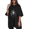 thumbnail image 4 of Women T Shirts and Men T shirt Oversized Shirts Cool Graphic Tees for Men Vintage Streetwear Sweat Casual Shirt 2XL, 4 of 5