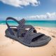 thumbnail image 5 of Sandalias de playa cómodas sandalias de vestir con punta abierta soporte para el arco sin cordones para mujer, 5 of 7