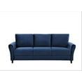 thumbnail image 3 of Uspridefurniture Corel 80.31" Flared Arm Dark Blue Velvet Sofa, 3 of 5