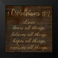 thumbnail image 2 of Lewis, Sheldon 12x12 Black Modern Framed Museum Art Print Titled - Corinthians 13-7, 2 of 5
