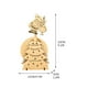 thumbnail image 2 of Swinging Santa Vector Swinging Santa Claus Wooden Ornament, 2 of 6