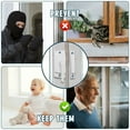 thumbnail image 3 of 4 Pack Window Sash Locks, Window Latches Replacement Sash Locks White Fits Horizontal Sliding Window, 3 of 6