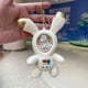 thumbnail image 1 of Llavero con colgante para mochila escolar, llaveros bonitos de astronauta, Kawaii, muñeco de conejo peludo, accesorios para llaveros de coche para niñas, 1 of 5
