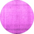 thumbnail image 1 of Ahgly Company Indoor Round Abstract Pink Contemporary Area Rugs, 7' Round, 1 of 4
