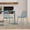 Sky Blue, variant on Christopher Knight Home Modern Plastic Outdoor Dining Chairs with Iron Legs, Sky Blue, Set of 2