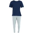 thumbnail image 1 of Ten West Apparel  Knit Solid Short Sleeve Long Leg Pajama Set (Men), 1 of 4