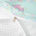 thumbnail image 4 of meiyoeat Watercolor Flower Initial B Bedding,Pastel Gradient Monogram Art Duvet Cover Full For Girl,Reversible,3 Pieces,1 Duvet Cover and 2 Pillowcases, 4 of 6
