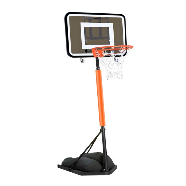 DYNWAVECA Foldable Basketball Hoop Folding Sports Equipment for Beach Backyard Outside Gray