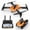 7#Orange, variant on Drone with 1080P HD FPV Camera, Foldable RC Quadcopter with Altitude Hold, Obstacle Avoidance, Headless Mode and Trajectory Flight, Remote Control Drone Toys for Adults Childs Beginners