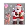 thumbnail image 2 of Seyotauo Christmas Window Clings Stickers - Christmas Clings Xmas Window Decals Decorations Indoor Outdoor Glass Snowflake Santa Claus Reindeer Snowman Accessories Decor Supplies, 2 of 6