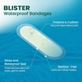 thumbnail image 3 of Welnove Gel Blister Bandages Pads Waterproof Hydrocolloid 20ct Blister Cushions Moleskin for Blister Prevention,Bunion Pack,Beige, 3 of 7