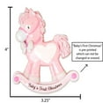 thumbnail image 6 of Ornaments by Elves Personalized Baby's First Christmas 2024 Ornament Pink Pony Ornament .25lbs, 6 of 10