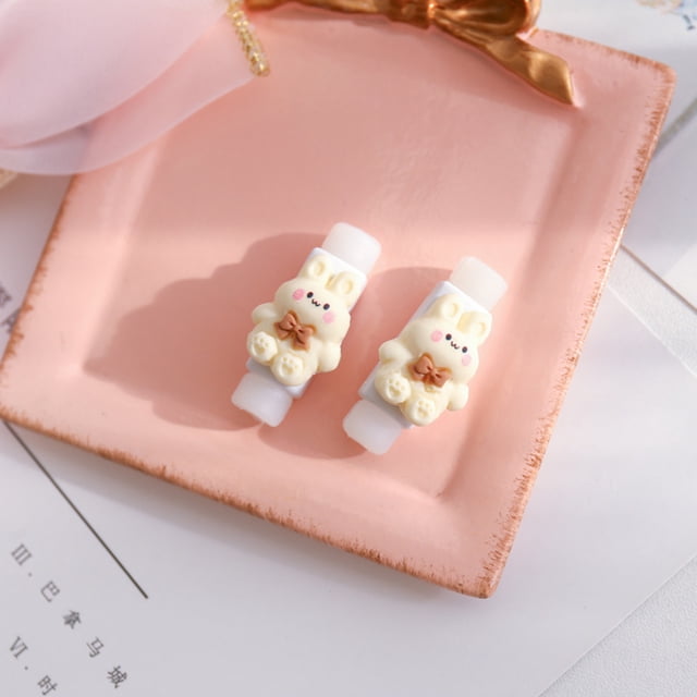 USB Cable Protector,USB Cable Protector Cartoon Cable End Protector USB Charger Cable Saver Eco-Friendly Materials