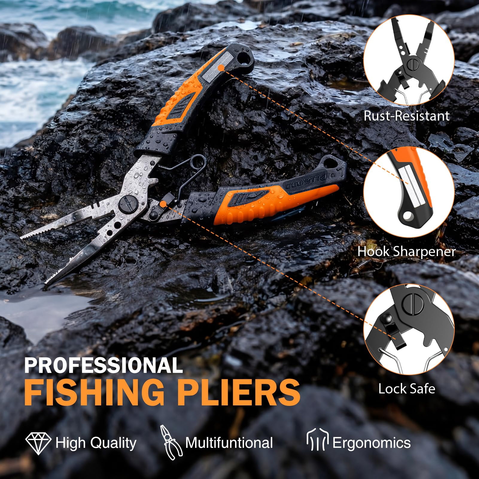 Fishing Gear Backpack With Tackle Box  Waterproof Rod Holders Lures Tools Pliers & Accessories Fish Gifts For Men