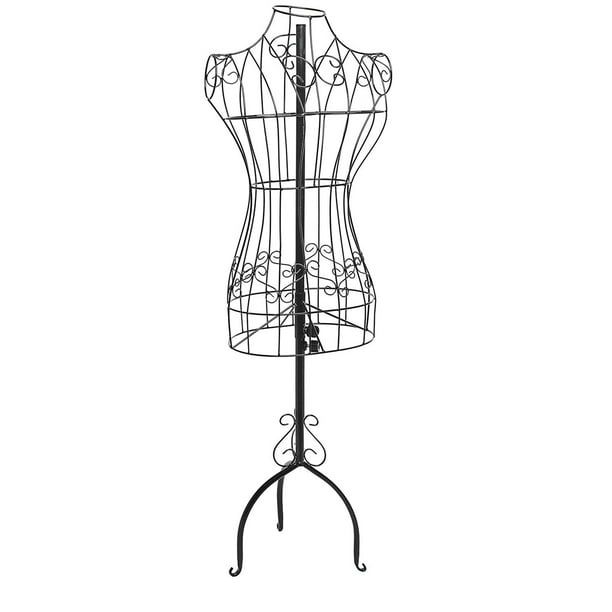 Costway Female Mannequin Realistic Torso Half Body Head Turn Dress