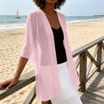 thumbnail image 3 of Linfrsh Shawl Wraps for Women Evening Dresses Chiffon Soft Capelets Wedding Bridal Cover Up(Pink,L), 3 of 5