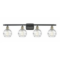 Innovations Lighting - Athens Deco Swirl - 4 Light Bath Vanity In Industrial