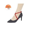 thumbnail image 4 of INSPIRE CHIC Women's Detachable Crossed Belt Anti-Slip Heel Straps with Buckle Red One Size, 4 of 4
