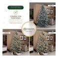thumbnail image 2 of Árbol de Navidad Escarchado Frondoso Esquimal Pino Navideño con Nieve Artificial (Verde Nevado, 2.4m), 2 of 6