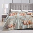 thumbnail image 6 of Personalised Blanket Custom Blanket with Photo Text Blanket Personlized Throw Picture Collage Flannel Blankets for Family Xmas Christmas New Year Anniversary Birthday Wedding Gift, 6 of 6