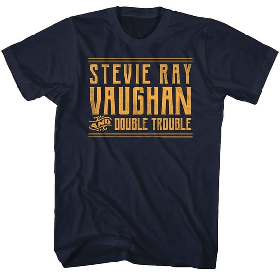 Stevie Ray Vaughan Srvanddt Navy Adult T-Shirt 3Xlt