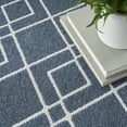 thumbnail image 6 of Nourison Modern Lines 5' x 7' Denim Modern Indoor Rug, 6 of 8