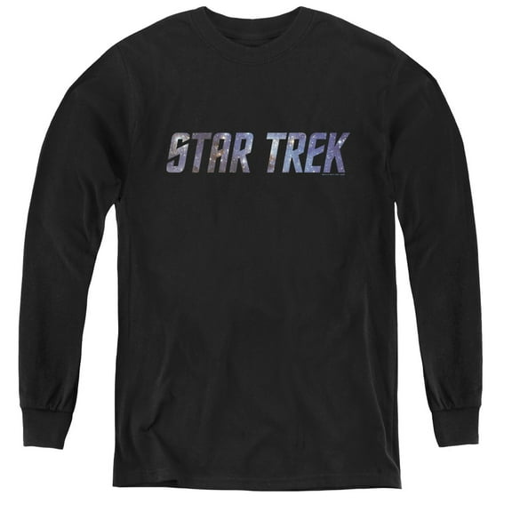 Star Trek - Space Logo - Youth Long Sleeve Shirt - Small