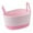 Pink, variant on Yonrjhukm Desktop Storage Basket, Woven Cotton Thread Storage Basket for Organizing Toys, Books, and Household Items, Elegant Decorative Basket with Portable Handle and Durable Design