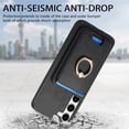 thumbnail image 3 of Allytech Samsung Galaxy S23 Case, Detachable Magnetic Wallet Case with Card Holder & Ring Stand, Support Car Mount, Premium PU Leather Shockproof Durable Protective Slim Case Cover - Black, 3 of 11