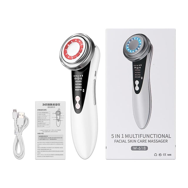 Masajeador Facial Rf Ems, terapia de luz Led, eliminación de arrugas en la piel de los ojos, estiramiento de la piel, dispositivo de belleza para tratamiento frío y caliente kaili Sencillez