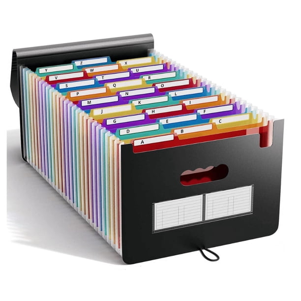 Clasificador A4 de 25 bolsillos/Almacenamiento de documentos/Almacenamiento de papel - Clasificador de documentos, archivador, organizador de documentos, clasificador de documentos expandible tipo aco