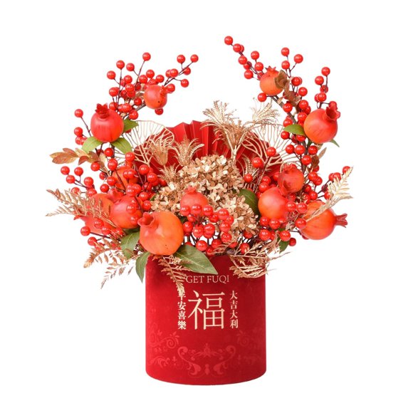 Chinese Flower Pots New Year Table Decoration Chinese Flower Arrangement New Year Party Home Decoration Type A