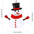 thumbnail image 3 of Large Felt Christmas Snowman Hanging Decoration For Wall And Door - Movable Hand Proch Decoration for Holiday Party and Home Decor, 3 of 6
