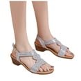 thumbnail image 3 of WILLBEST Sandalias Ortopédicas Para Mujer, Sandalias Bohemias Con Diamantes De Imitación Y Plataforma Con Cuña, Moda De Verano Para Mujer, 3 of 9