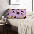 thumbnail image 6 of Goofa Cute Halloween Pattern Pillow Case – Plush & Soft Cushion Cover, Hypoallergenic Throw Pillow Case for Comfortable Sleep with Envelope Closure-20"x30", 6 of 6