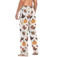 thumbnail image 6 of Men's Sleep Pants Lightweight Pjs Sleepwear Comfortable Lounge Pants Bottom Pants with Pocket Pumpkins and Hat, 6 of 7
