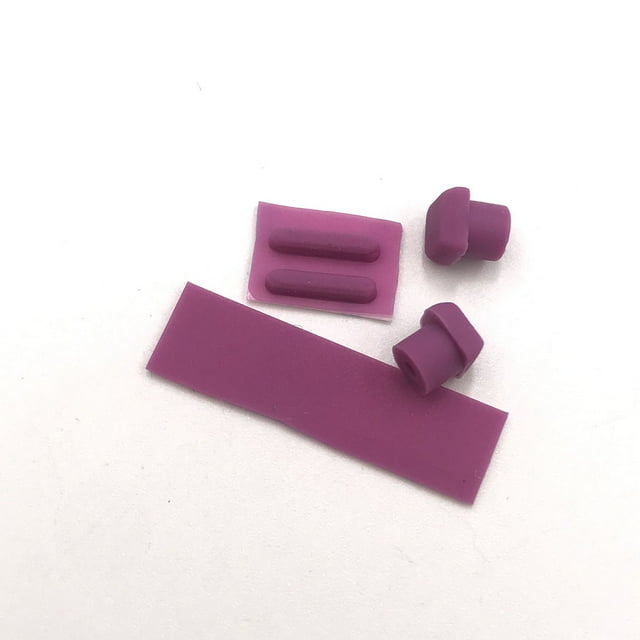 Rubber Screw Cap Cover Set Replacement For DS Lite For NDSL Game Consol Screw Feet Rubber Pad Purple