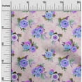 thumbnail image 1 of oneOone Cotton Poplin Fabric Watercolor Leaves & Peony Floral_Printed Craft Fabric BTY 56 Inch Wide, 1 of 4