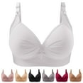 thumbnail image 4 of Jkety Bras for Women No Underwire Collection Women's Underwire Bra - 2-Ply Back and Side Smoothing, Full Coverage Support White,40, 4 of 4
