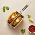 thumbnail image 3 of predolo Cesta Freidora para Tacos Mango Desmontable Cesta para Freír Tacos Acero Inoxidable Freidora de Conchas de Taco para Cocina Comercial, Restaurante, 3 of 10